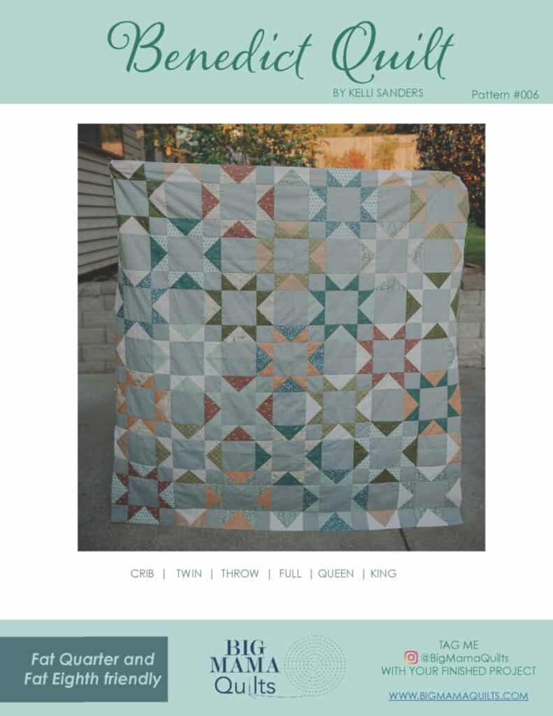 Benedict quilt pattern cover
